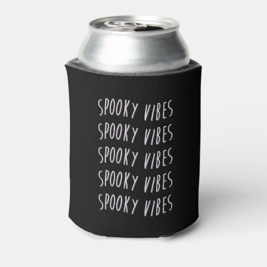 spooky vibes typography 缶クーラー (缶裏面)