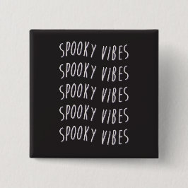 spooky vibes typography 缶バッジ