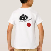 Spooky Warm Black Silhouette Witch & Pumpkin Tシャツ (裏面)