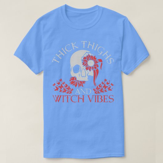 Spooky Witchcraft Crescent Moon Blackcraft Hallowe Tシャツ (デザイン正面)