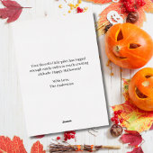 Spooky Zombie Pilot Photo Funny Photo Halloween 箔シーズンカード