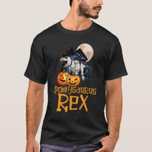 SpookysaurusレックスTシャツHalloween怖いTシャツWom Tシャツ