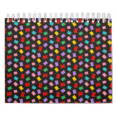 Spools Sewing Threads Black Dressmaker Seamstress カレンダー (カバー)