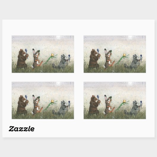 Spoon! 長方形シール (シート)