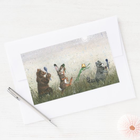 Spoon! 長方形シール (封筒)