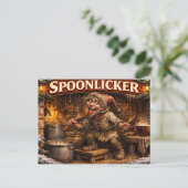 Spoon Licker Icelandic Yule Lad postcard  ポストカード (スタンド正面)