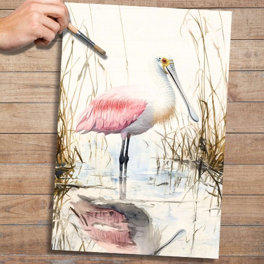 Spoonbill 1デコページ紙 薄葉紙