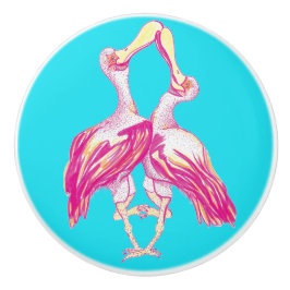 Spoonbill Birds Ceramic Pull セラミックノブ