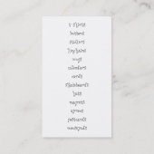 spoonfulsofdoodles.com 名刺 (裏面)