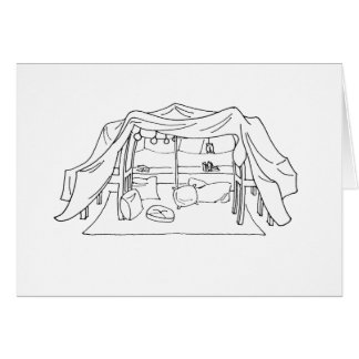 Spoonie枕または毛布の城砦慢性の病気