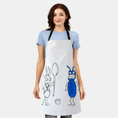 SPOOOOOONNNNが大きすぎます エプロン (着用した状態)