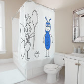 SPOOOOOONNNNが大きすぎます シャワーカーテン (インサイチュ)