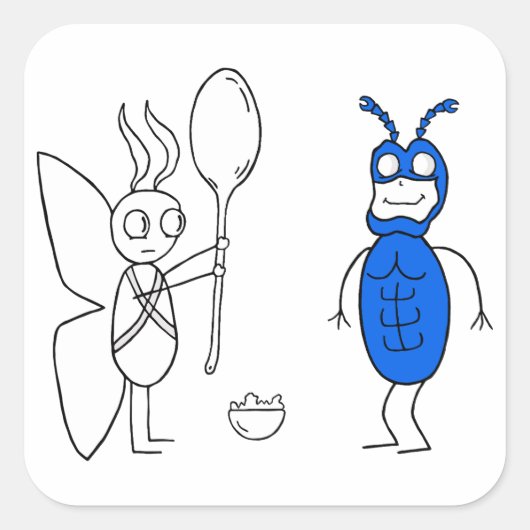 SPOOOOOONNNNが大きすぎます スクエアシール (正面)