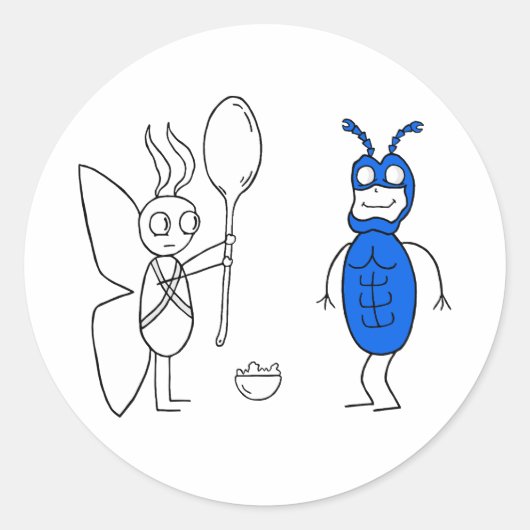 SPOOOOOONNNNが大きすぎます ラウンドシール (正面)