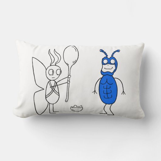 SPOOOOOONNNNが大きすぎます ランバークッション (正面)