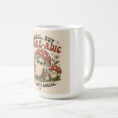Spore-Adic Mood – Cute Chill Mushroom Retro Design コーヒーマグカップ (正面右)