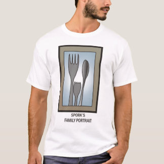 Sporkの家族のポートレート Tシャツ