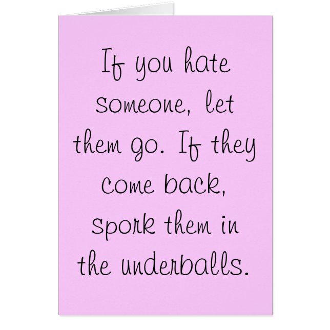 Spork underballsカードのそれら (正面)