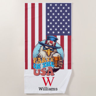 SPORTパーティーin USAモノグラムビーチタオル ビーチタオル