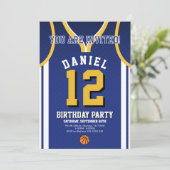Sport Basketball 12 Birthday Invite  招待状 (スタンド正面)