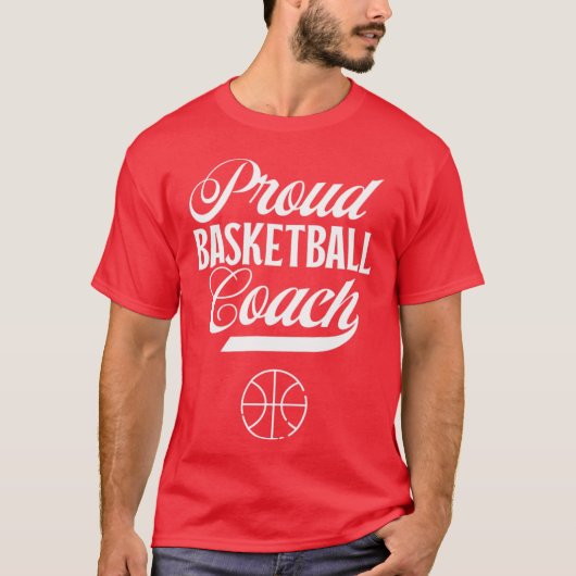 Sport Basketball Proud Basketball Coach Coaching B Tシャツ (正面)