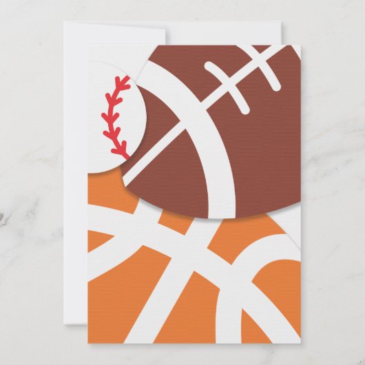 Sport Birthday Invitation 招待状 (裏面)