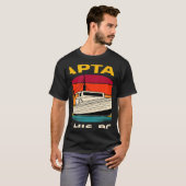 Sport Boat Racing Boat Owner Captain Motor Boat 1 Tシャツ (正面フル)