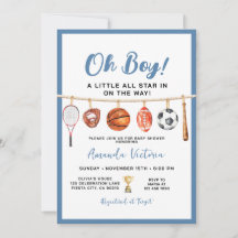 Sport Boy Ball All Star Themed Party Baby Shower