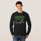 Sport Coach Definition Cricket Tシャツ (正面フル)