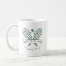 Sport Country Club Name Tennis Rackets Icon Custom コーヒーマグカップ