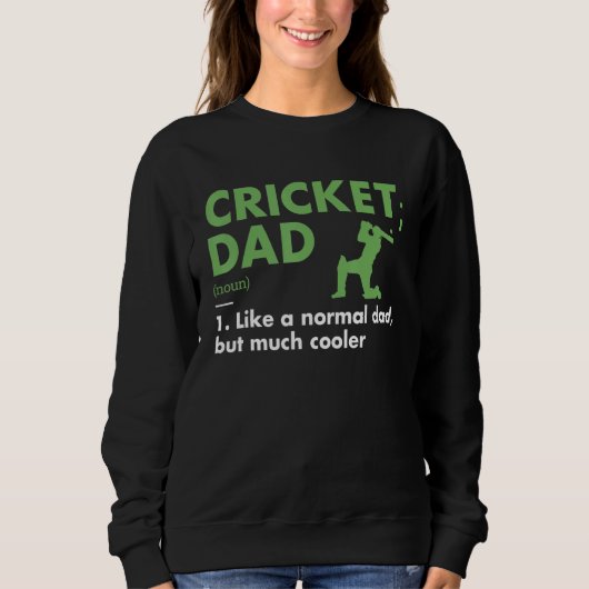 Sport Dad Definition Cricket スウェットシャツ (正面)