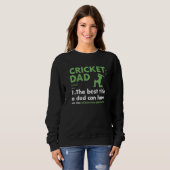 Sport Dad Definition Cricket Premium スウェットシャツ (正面フル)
