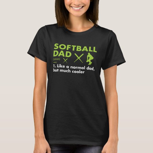 Sport Dad Definition Softball Tシャツ (正面)