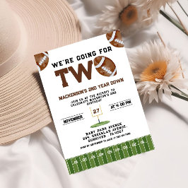 Sport Football  Second Birthday 2nd year Down 招待状