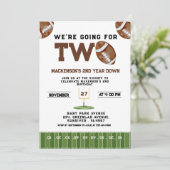 Sport Football  Second Birthday 2nd year Down 招待状 (スタンド正面)