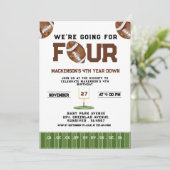 Sport Football  Second Birthday 4th year Down 招待状 (スタンド正面)