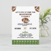 Sport Football  Second Birthday 8th year Down 招待状 (スタンド正面)