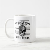 Sport Humor Legally Beating People With Sticks Sku コーヒーマグカップ (左)