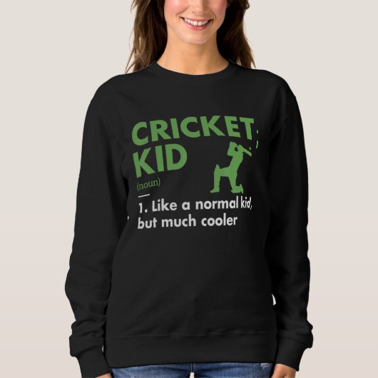 Sport Kid Definition Cricket_1 スウェットシャツ (正面)