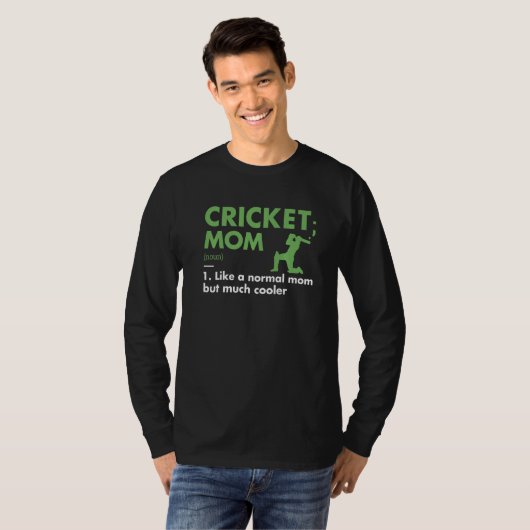 Sport Mom Definition Cricket Premium Tシャツ (正面フル)
