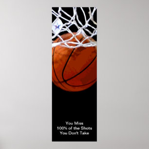 Sport Motivational Quote Basketball Poster ポスター