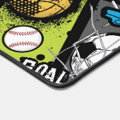 Sport Pattern With Balls デスクマット (コーナー)