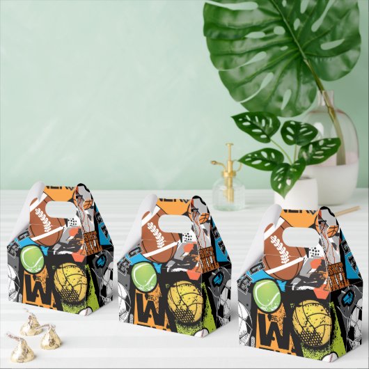 Sport Pattern With Balls フェイバーボックス (複数)