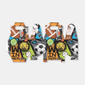 Sport Pattern With Balls フェイバーボックス (折り畳みなし)