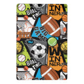 Sport Pattern With Balls ミニクリップボード (裏面)