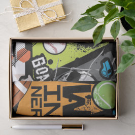 Sport Pattern With Balls 薄葉紙