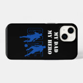 Sport playing soccer iPhoneケース (裏面横)