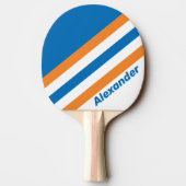 Sport Retro New Amsterdam ストライプ 名入れ 卓球ラケット (裏面)
