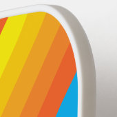 Sport Sunburst Sea Stripes with Name ピックルボールラケット (左詳細)