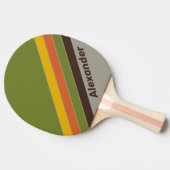 Sport Sunset Clover Striped with Name 卓球ラケット (横)